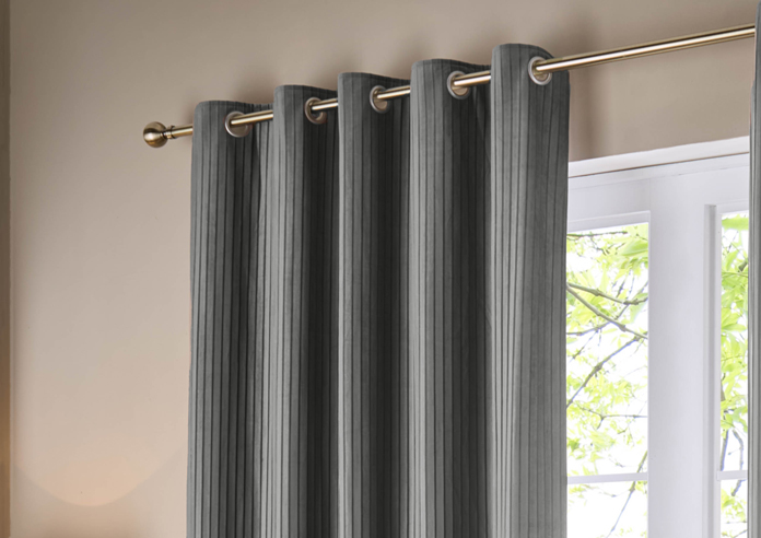 Corinthian Eyelet, Grey - Ready Made Curtains - Image 9